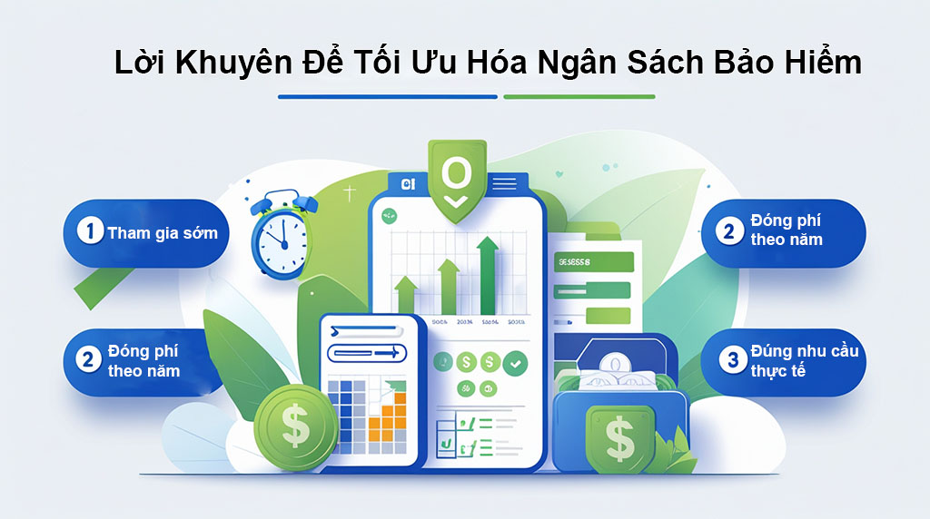 Để tối ưu hóa ngân sách bảo hiểm nhân thọ hãy tham gia sớm, đóng phí theo năm, đúng nhu cầu thực tế