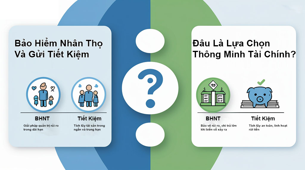 So sánh bảo hiểm nhân thọ và tiết kiệm